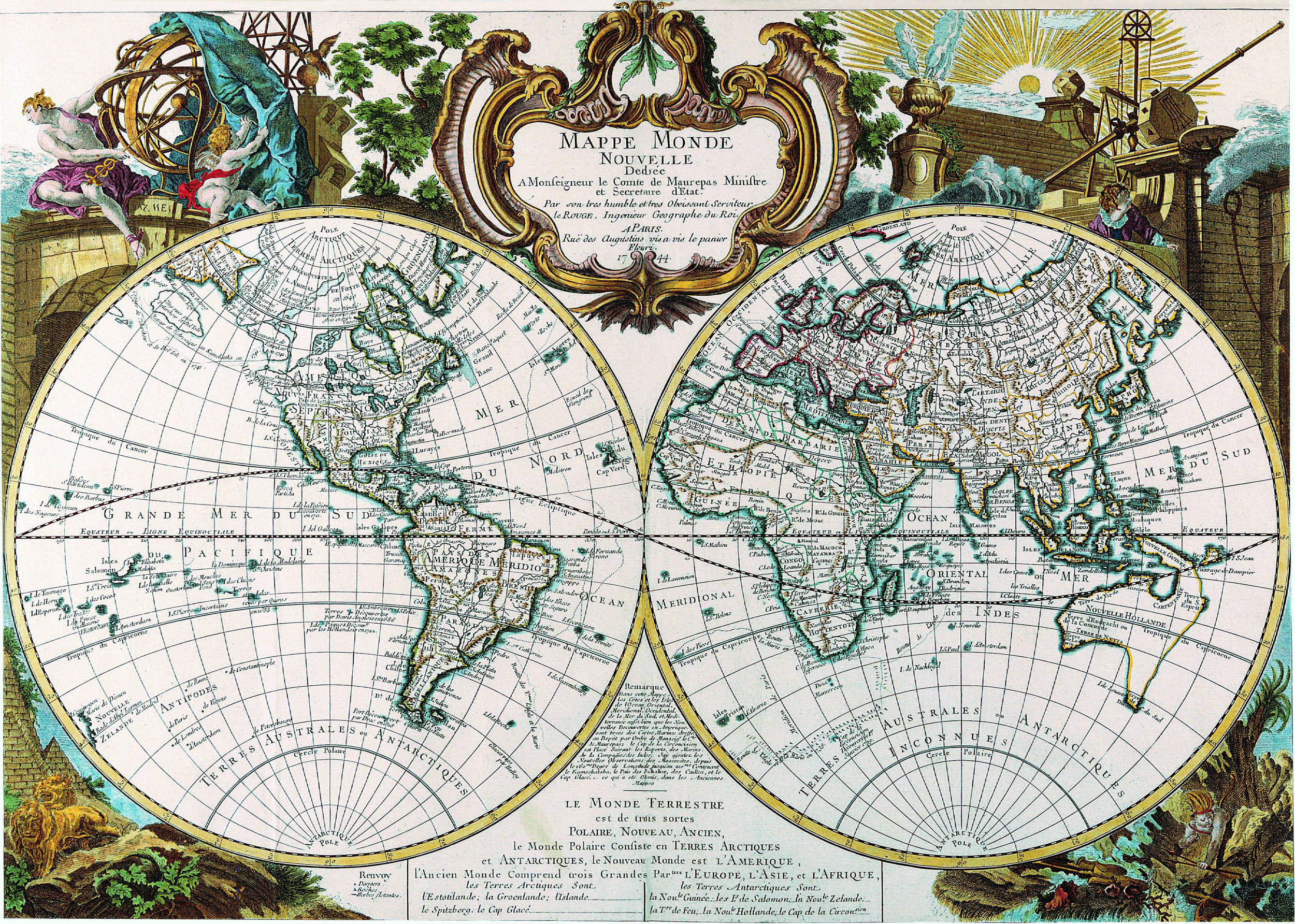This meme is a humorous image of a world map, specifically the Mercator projection, which is known for its distorted representation of countries' sizes and shapes. The text that appears in the image is "I can see for miles and miles and miles and miles...".